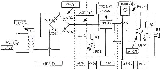 Remote control detector circuit diagram