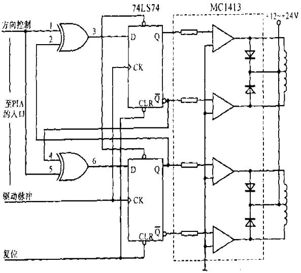 Based on the motor bidirectional rotation interface circuit diagram