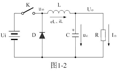 Series switching power supply output voltage filter circuit