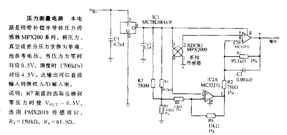 Pressure measurement circuit