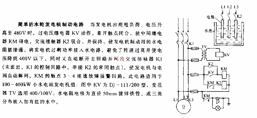 Simple<strong>hydraulic generator</strong><strong>brake circuit</strong>.gif