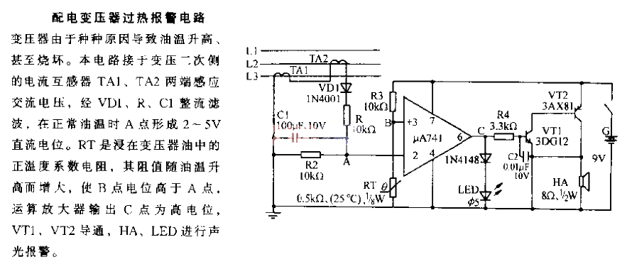 <strong>Distribution transformer</strong>Overheating<strong>Alarm circuit</strong>.gif