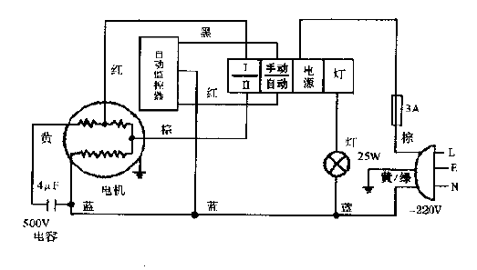 <strong>Little Swan</strong>CXW-230-99B single-wheel type <strong>range hood</strong> circuit diagram.gif