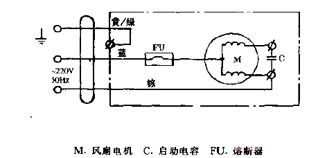 Jinling brand KHJ1-10, KHJ3-10 ducted ventilation fan<strong>Circuit diagram</strong>.gif