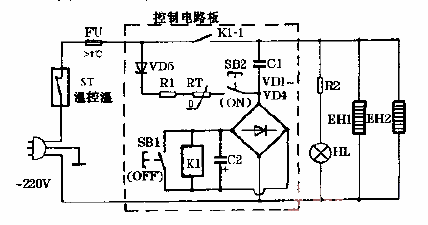 Hemisphere HD-75 high temperature electronic disinfection cabinet circuit diagram