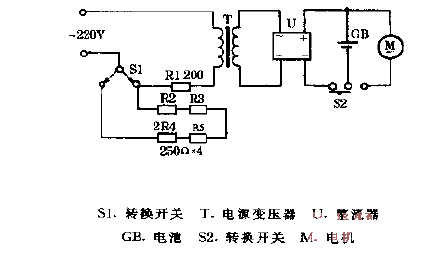 SNVD brand SV-M301 electric shaver circuit diagram