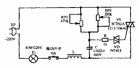 Zhongya brand SBT-254 dimming writing<strong>desk lamp circuit diagram</strong>.gif