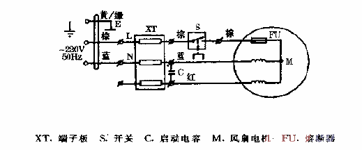 Jinling brand luxury louvered one-way window-type air intake fan<strong>Circuit diagram</strong>.gif