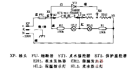 Huabao DYP22A, DY<strong>P30</strong>A<strong>Electronic</strong>Thermos Bottle<strong>Circuit Diagram</strong>.gif