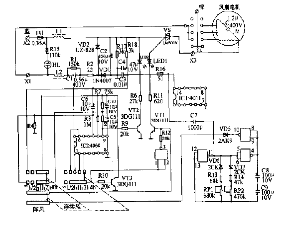 Chrysanthemum FL40-12 floor fan<strong>Circuit diagram</strong>.gif