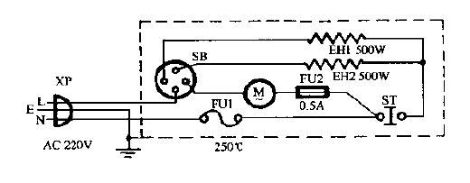 Chiba brand FH-1000Z cooling<strong>heater</strong> circuit diagram.gif