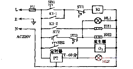 Jieli SCX-63A dual-function<strong>electronic</strong><strong>disinfection cabinet circuit diagram</strong>.gif