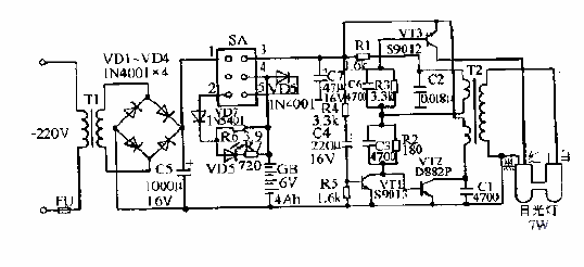 HQ-001<strong>Emergency light</strong><strong>Circuit diagram</strong>.gif