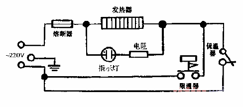 Triangle, Yuanling, Gold CFXB type single lamp<strong>Rice cooker</strong><strong>Circuit diagram</strong>.gif