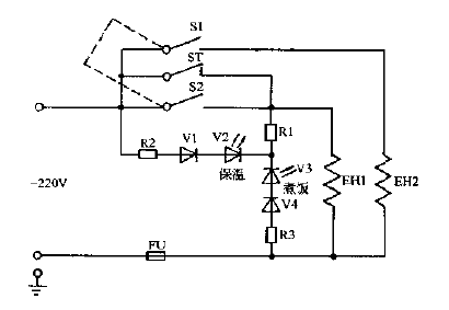 Lebao, Regal CFXB-4 series, CFXB-IH series thermal insulation automatic <strong>rice cooker</strong><strong>Circuit diagram</strong>.gif