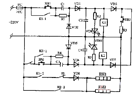 Rongsheng DX-60A Dual Temperature<strong>Electronic</strong><strong>Disinfection Cabinet Circuit Diagram</strong>.gif