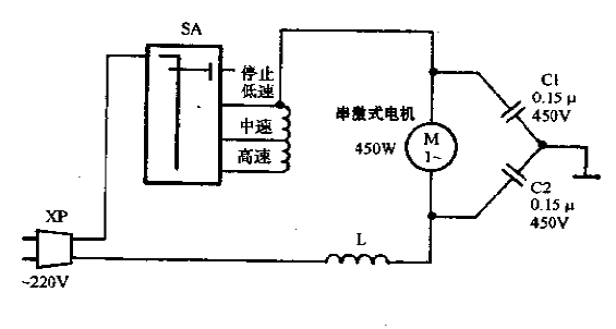 Sanhui brand FDW-45 multifunctional food processing<strong>machine circuit diagram</strong>.gif