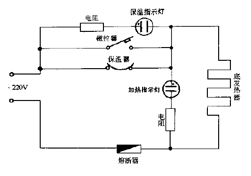 Marriott CFXB40-2P, CFXB50-2P thermal insulation automatic <strong>rice cooker</strong><strong>circuit diagram</strong>.gif