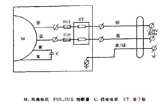 Zhengye luxury type pressure shutter ventilation fan<strong>Circuit diagram</strong>.gif