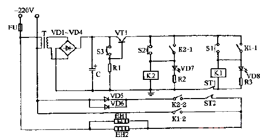 Wanhe XD40-A electric heating sterilizing cupboard<strong>Circuit diagram</strong>.gif