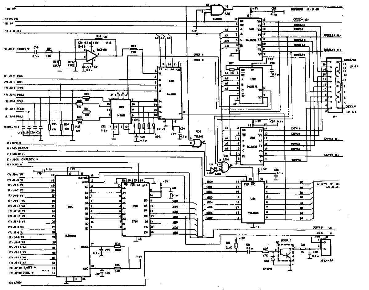 Chinese learning machine system board circuit diagram circuit 03