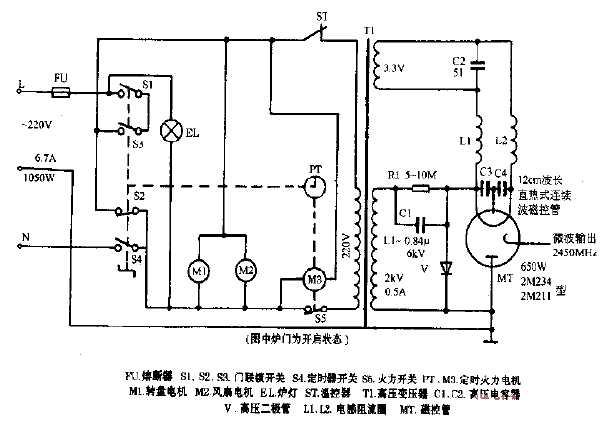 Sanle brand WP-650A<strong>Computer</strong>style<strong>Microwave oven</strong><strong>Circuit diagram</strong>.gif