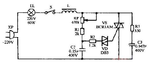 Fuli BC-3E Deluxe<strong>Electronic</strong>Dimmable<strong>Table Lamp Circuit Diagram</strong>.gif