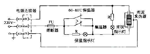 Galanz CFXB50-70B multifunctional automatic rice cooker circuit diagram