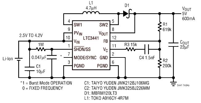 DC/DC converter LTC3441