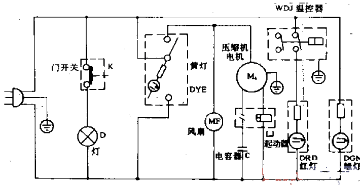 Debei brand F385, BD-375<strong>refrigerator</strong><strong>circuit</strong>.gif