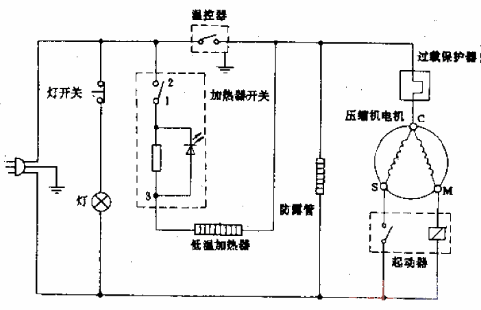 Changling-Ariston brand<strong>BCD</strong>-180 three-door<strong>refrigerator</strong><strong>circuit</strong>.gif