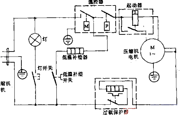 Sirloin brand<strong>BCD</strong>-162 type<strong>refrigerator</strong><strong>circuit</strong>.gif