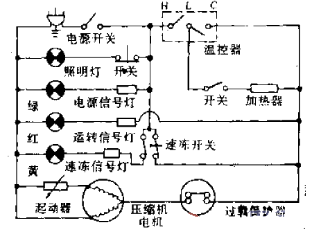 Jinniu brand<strong>BCD</strong>-172 type<strong>refrigerator</strong><strong>circuit</strong>.gif