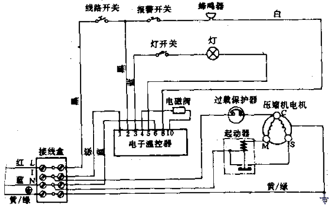 Xiangxue Hai brand<strong>BCD</strong>-245 type<strong>refrigerator</strong><strong>circuit</strong>.gif