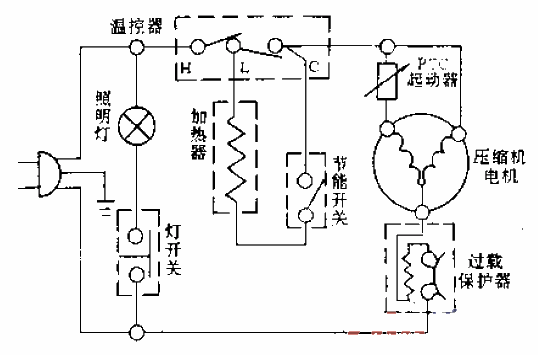 Baiyun brand<strong>BCD</strong>-180A type<strong>refrigerator</strong><strong>circuit</strong>.gif