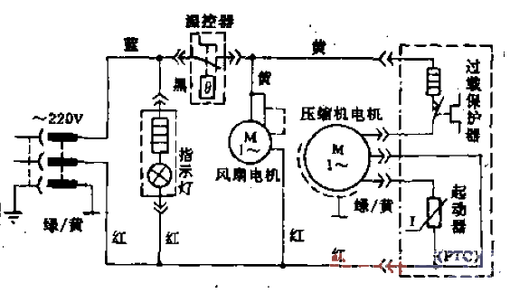 Dole brand BD-360A, BD-220A, BD-145A, B type<strong>refrigerator</strong><strong>circuit</strong>.gif