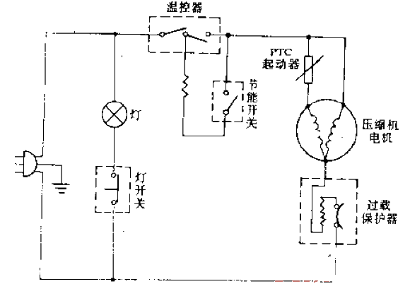 Baiyun brand<strong>BCD</strong>-225A type<strong>refrigerator</strong><strong>circuit</strong>.gif