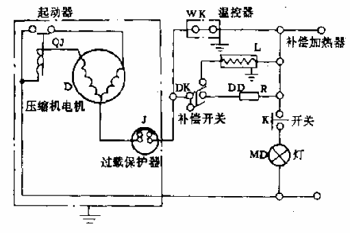 Huayi-Ariston BCD-220 refrigerator circuit