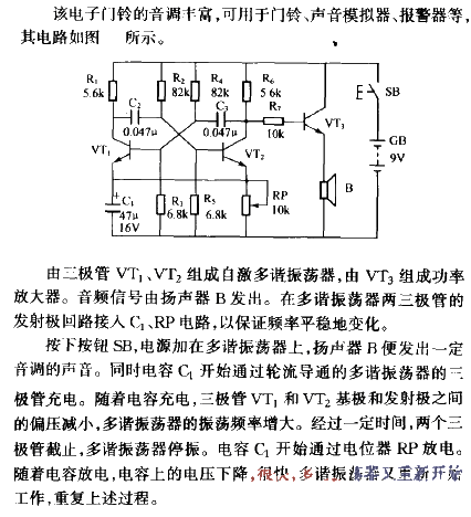 Simple Electronic<strong>Doorbell Circuit</strong>Part 2.gif