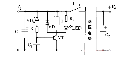 <strong>Overvoltage protection circuit</strong> composed of <strong>transistor</strong> and <strong>relay</strong> Figure 2.gif