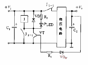 Overvoltage protection circuit composed of transistors and relays Figure 1