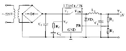 Basic <strong>application circuit</strong> of LT1074,76.gif