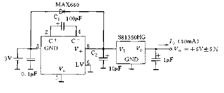 Boost<strong>Circuit Diagram</strong> composed of MAX660 and S81350HG.gif