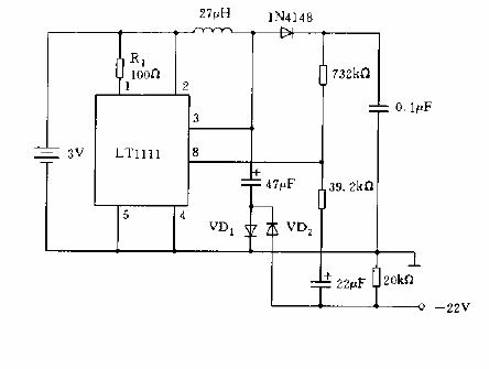 High voltage output circuit diagram