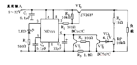 Overvoltage<strong>overcurrent protection circuit</strong> composed of<strong>NE555</strong>Fig.gif