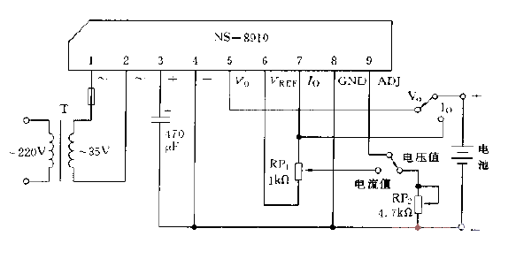 Using NS-8910 module to form charging<strong>circuit diagram</strong>.gif