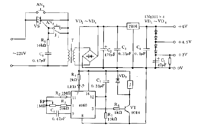 <strong>Timing</strong><strong>Power supply</strong><strong>Regulated power supply circuit</strong> composed of 7806 etc. Figure.gif