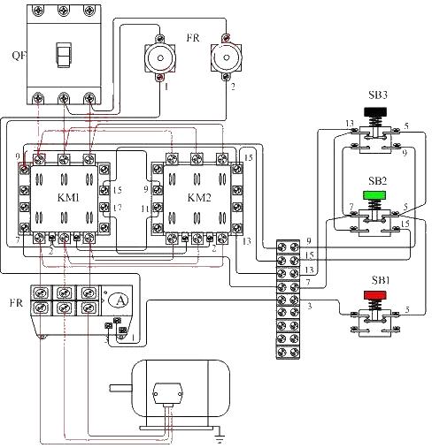 Motor forward and reverse control wiring diagram (2)