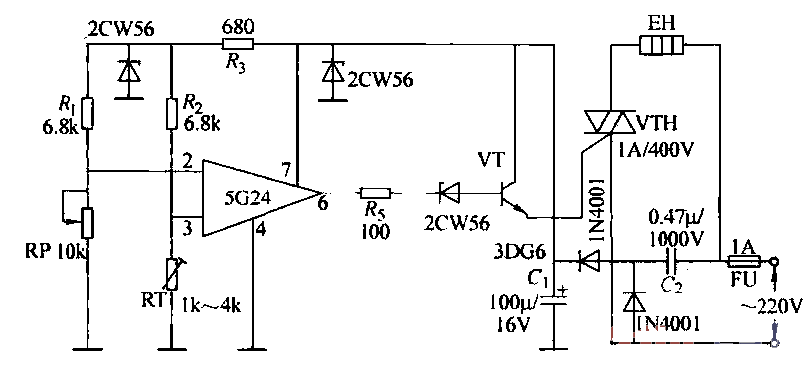 11.<strong>Electric Blanket</strong>Temperature Control Circuit<strong>Household Appliances</strong>Circuit.gif