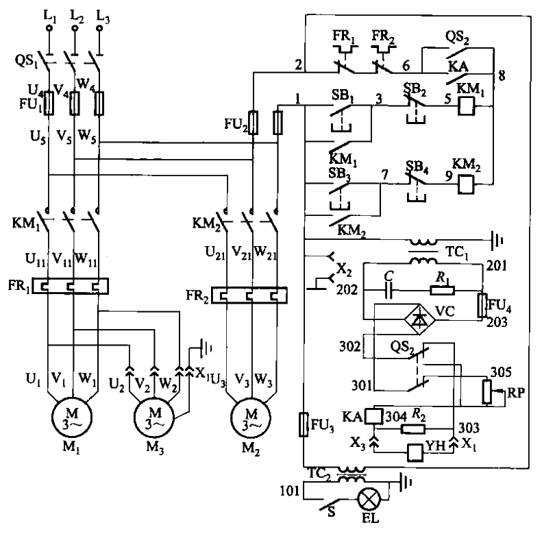 40.M7130 Horizontal Axis Rectangular Table Surface Grinder<strong>Control Circuit</strong>.gif